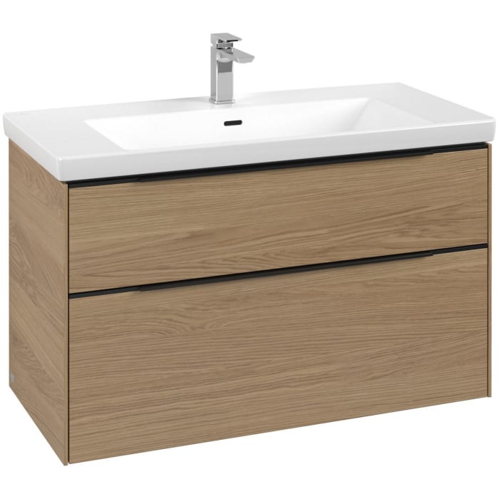 Villeroy & Boch Subway 3.0 Waschtischunterschrank 97,3 cm, 2 Auszüge, ohne LED-Beleuchtung