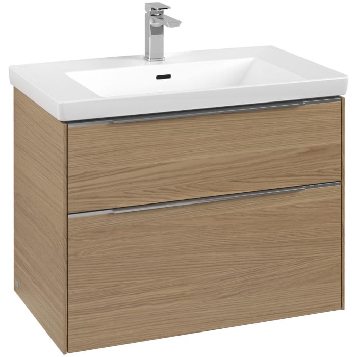 Villeroy & Boch Subway 3.0 Waschtischunterschrank 77,2 cm, 2 Auszüge, mit LED-Beleuchtung