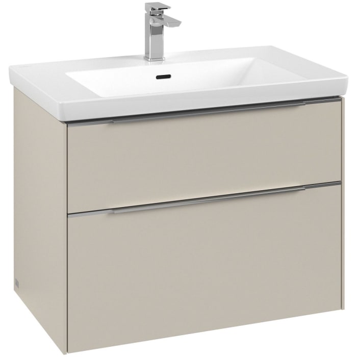 Villeroy & Boch Subway 3.0 Waschtischunterschrank 77,2 cm, 2 Auszüge, mit LED-Beleuchtung