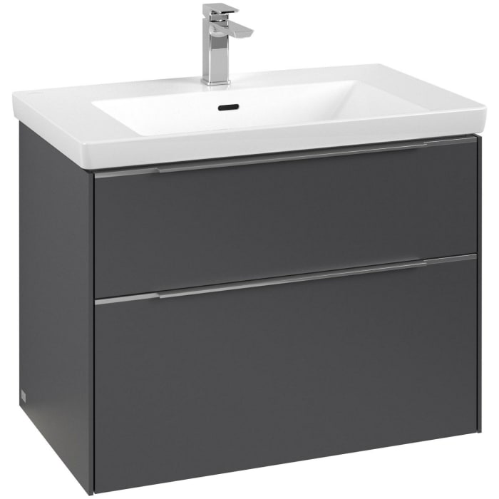 Villeroy & Boch Subway 3.0 Waschtischunterschrank 77,2 cm, 2 Auszüge, mit LED-Beleuchtung