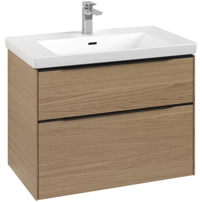 Villeroy & Boch Subway 3.0 Waschtischunterschrank 77,2 cm, 2 Auszüge, mit LED-Beleuchtung