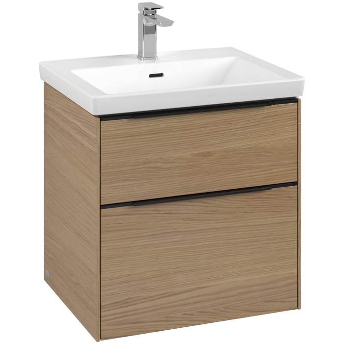 Villeroy & Boch Subway 3.0 Waschtischunterschrank 57,2 cm, 2 Auszüge, ohne LED-Beleuchtung