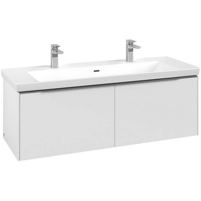Villeroy & Boch Subway 3.0 Waschtischunterschrank 127,2 cm, 2 Auszüge, ohne LED-Beleuchtung