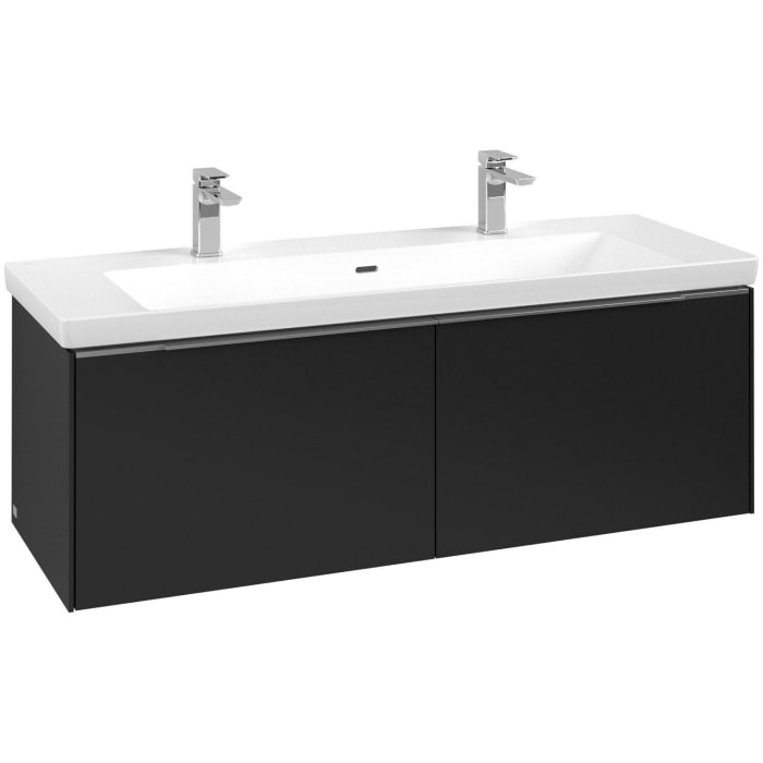 Villeroy & Boch Subway 3.0 Waschtischunterschrank 127,2 cm, 2 Auszüge, mit LED-Beleuchtung