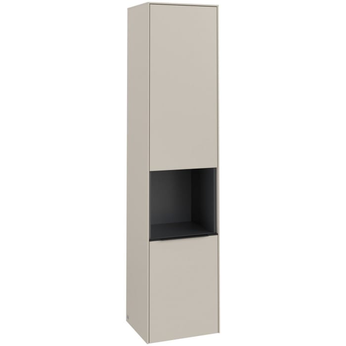 Villeroy & Boch Subway 3.0 Hochschrank 40 x 171 cm mit 1 offenen Fach und 2 Türen, Anschlag links