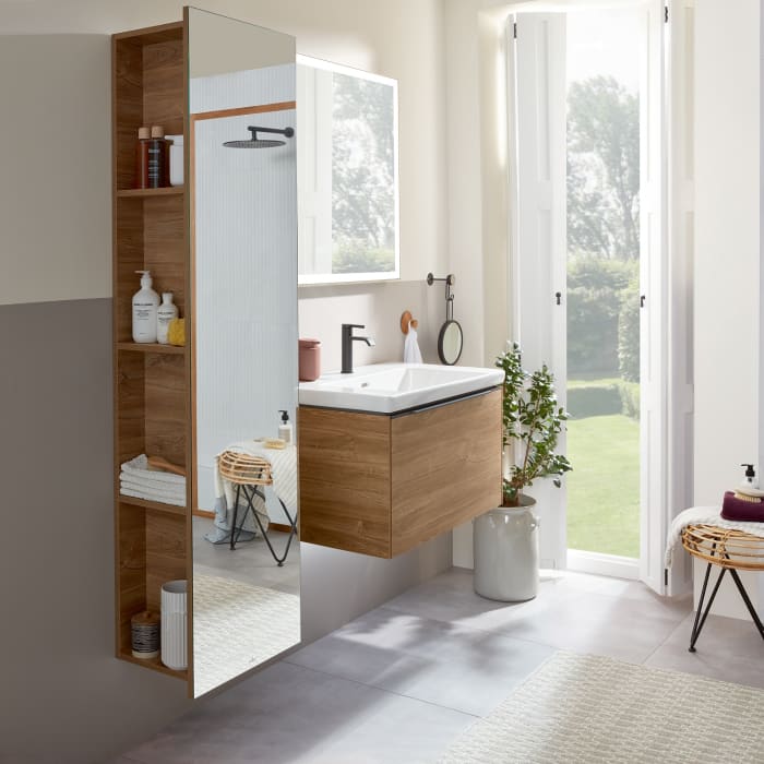 Villeroy & Boch Subway 3.0 Spiegelregal 45 x 170 cm mit Regalelement links