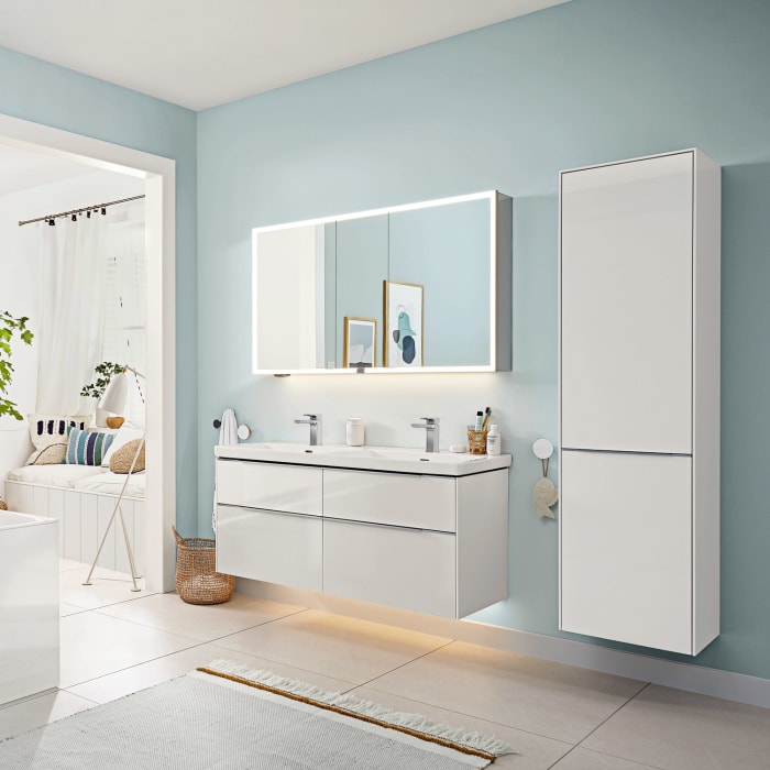 Villeroy & Boch Subway 3.0 Hochschrank 45 x 171 cm mit 1 Wäscheklappe und 1 Tür, Anschlag links