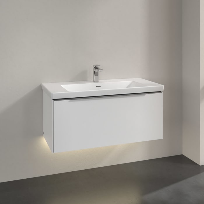 Villeroy & Boch Subway 3.0 Waschtischunterschrank 97,3 cm, 1 Auszug, mit LED-Beleuchtung
