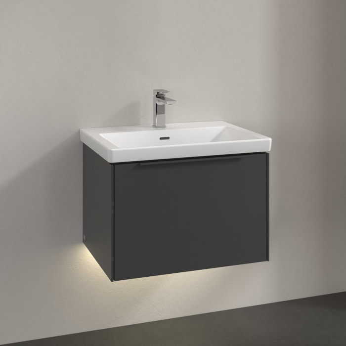 Villeroy & Boch Subway 3.0 Waschtischunterschrank 62,2 cm, 1 Auszug, mit LED-Beleuchtung