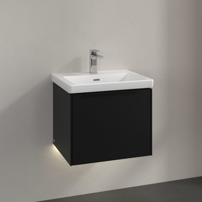 Villeroy & Boch Subway 3.0 Waschtischunterschrank 52,3 cm, 1 Auszug, mit LED-Beleuchtung