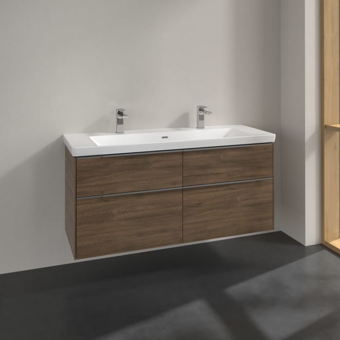 Villeroy & Boch Subway 3.0 Waschtischunterschrank 127,2 cm, 4 Auszüge, ohne LED-Beleuchtung