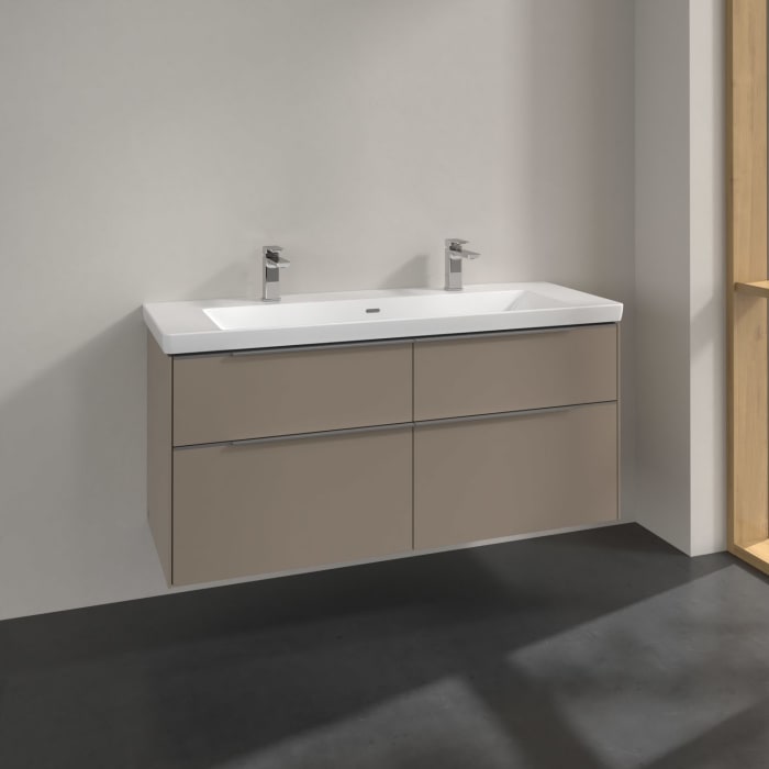 Villeroy & Boch Subway 3.0 Waschtischunterschrank 127,2 cm, 4 Auszüge, ohne LED-Beleuchtung