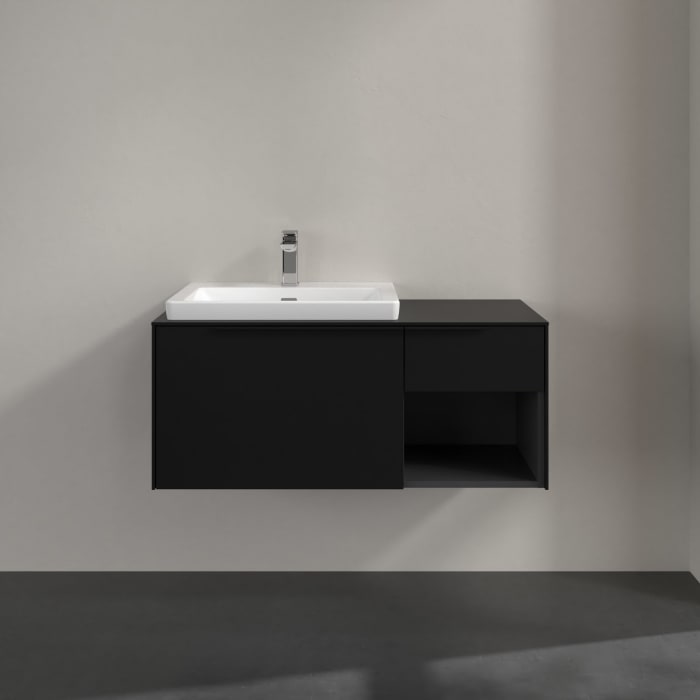 Villeroy & Boch Subway 3.0 Waschtischunterschrank 100,1 cm, 2 Auszüge und Regal rechts, ohne LED-Beleuchtung