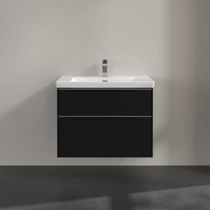 Villeroy & Boch Subway 3.0 Waschtischunterschrank 77,2 cm, 2 Auszüge, mit LED-Beleuchtung