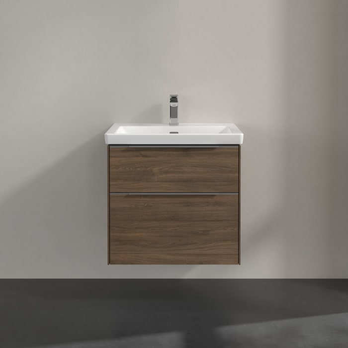 Villeroy & Boch Subway 3.0 Waschtischunterschrank 62,2 cm, 2 Auszüge, mit LED-Beleuchtung