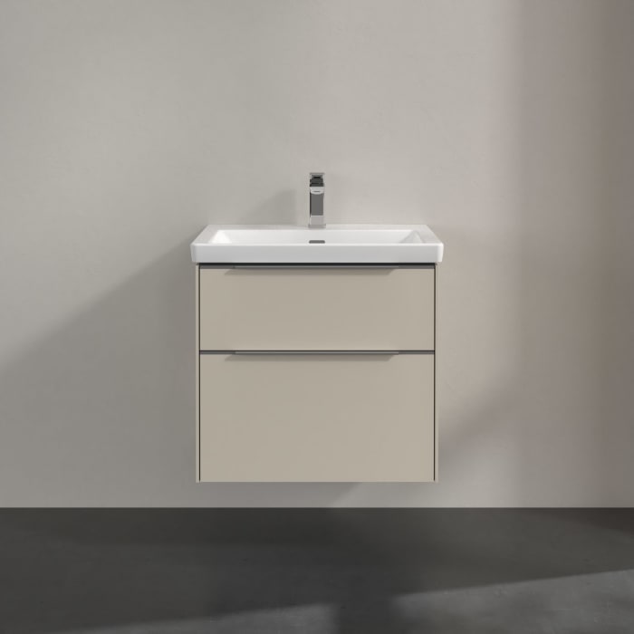 Villeroy & Boch Subway 3.0 Waschtischunterschrank 62,2 cm, 2 Auszüge, mit LED-Beleuchtung