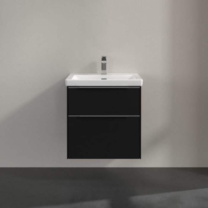 Villeroy & Boch Subway 3.0 Waschtischunterschrank 57,2 cm, 2 Auszüge, mit LED-Beleuchtung