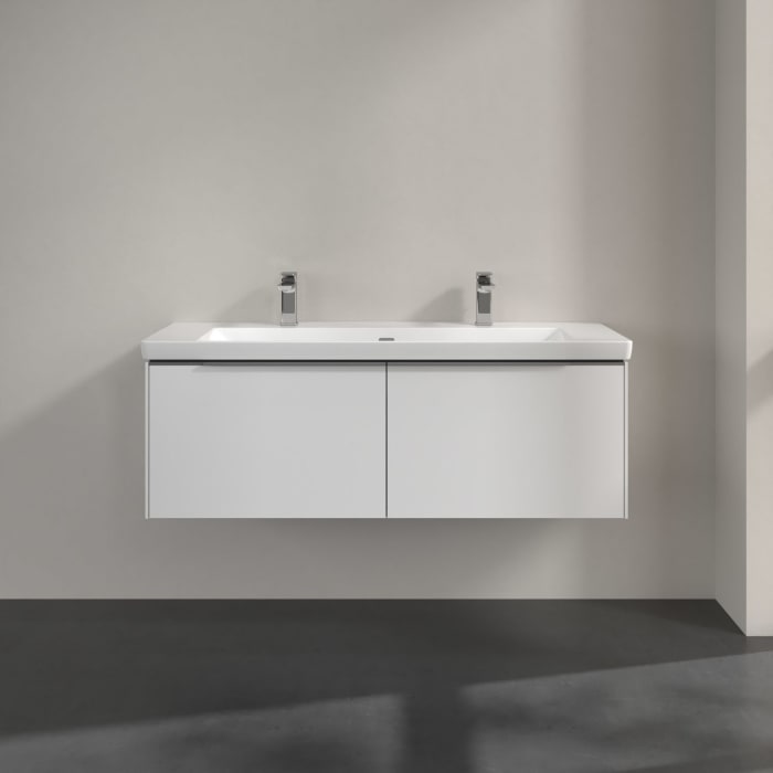 Villeroy & Boch Subway 3.0 Waschtischunterschrank 127,2 cm, 2 Auszüge, ohne LED-Beleuchtung