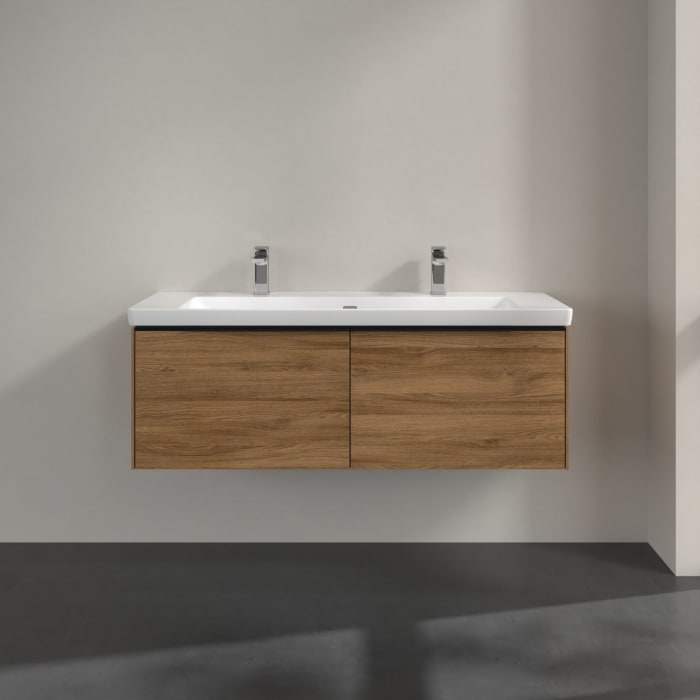 Villeroy & Boch Subway 3.0 Waschtischunterschrank 127,2 cm, 2 Auszüge, ohne LED-Beleuchtung