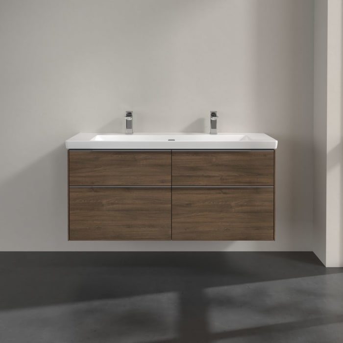 Villeroy & Boch Subway 3.0 Waschtischunterschrank 127,2 cm, 4 Auszüge, ohne LED-Beleuchtung