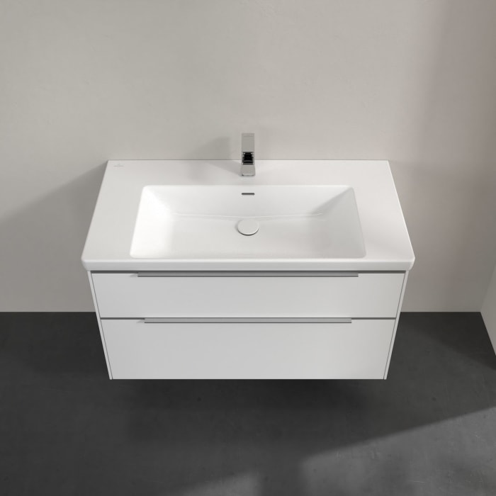 Villeroy & Boch Subway 3.0 Waschtischunterschrank 97,3 cm, 2 Auszüge, mit LED-Beleuchtung
