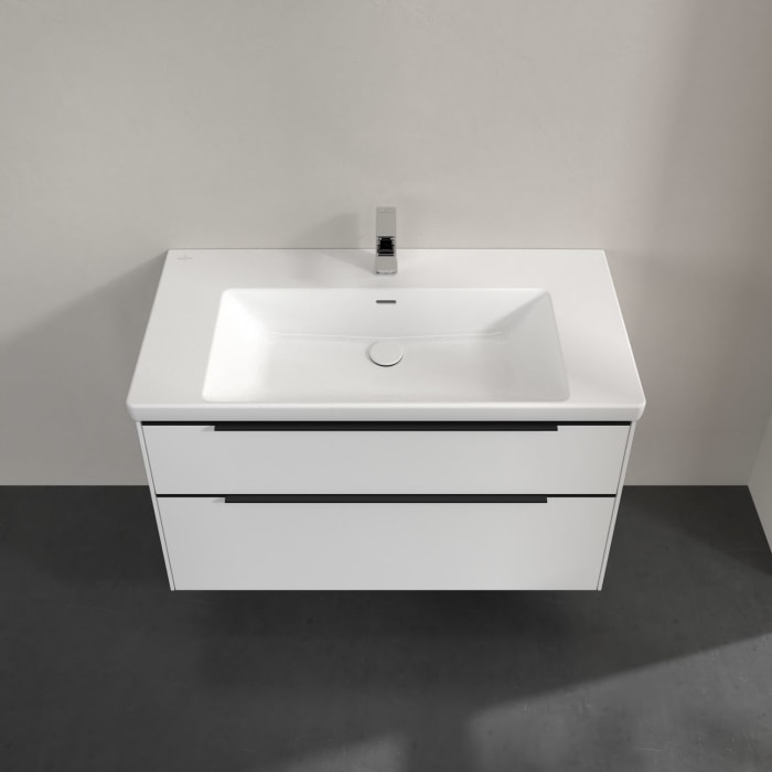 Villeroy & Boch Subway 3.0 Waschtischunterschrank 97,3 cm, 2 Auszüge, mit LED-Beleuchtung