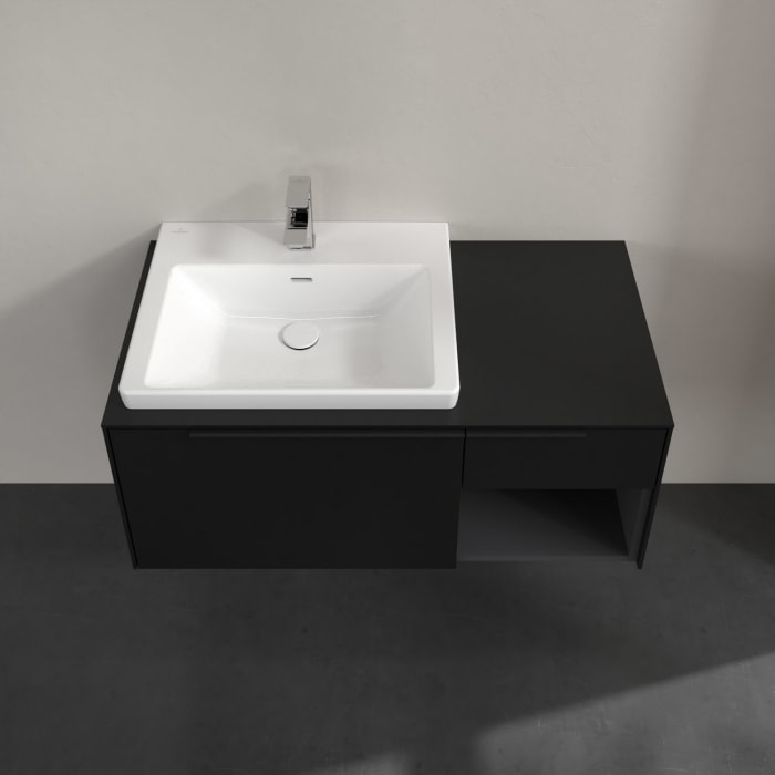 Villeroy & Boch Subway 3.0 Waschtischunterschrank 100,1 cm, 2 Auszüge und Regal rechts, ohne LED-Beleuchtung