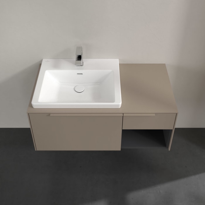 Villeroy & Boch Subway 3.0 Waschtischunterschrank 100,1 cm, 2 Auszüge und Regal rechts, ohne LED-Beleuchtung
