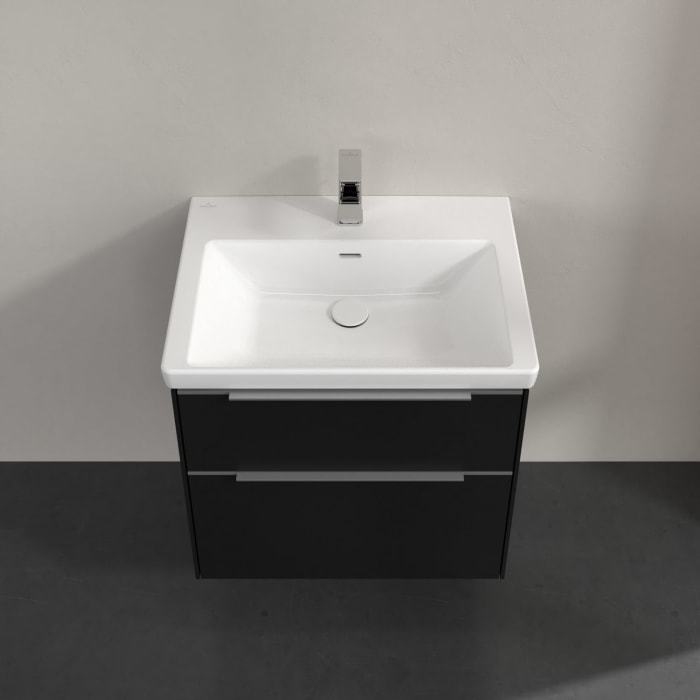 Villeroy & Boch Subway 3.0 Waschtischunterschrank 62,2 cm, 2 Auszüge, mit LED-Beleuchtung