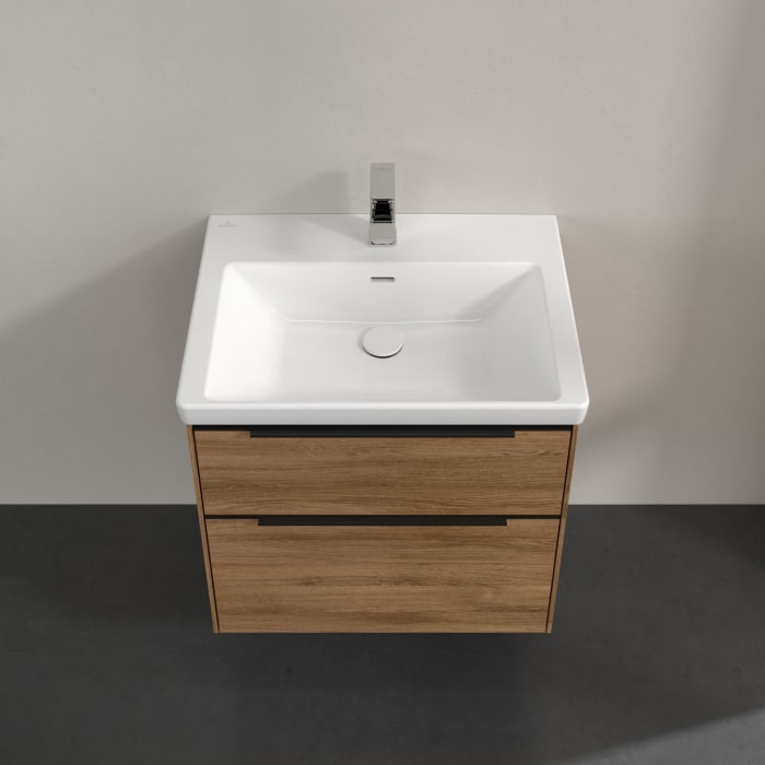 Villeroy & Boch Subway 3.0 Waschtischunterschrank 62,2 cm, 2 Auszüge, mit LED-Beleuchtung