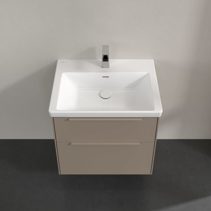 Villeroy & Boch Subway 3.0 Waschtischunterschrank 62,2 cm, 2 Auszüge, mit LED-Beleuchtung