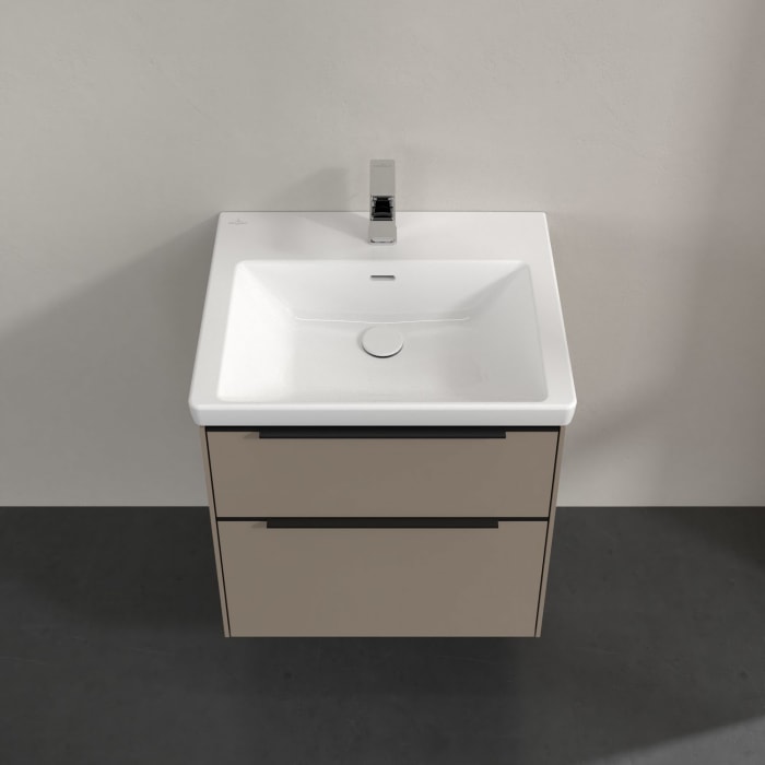 Villeroy & Boch Subway 3.0 Waschtischunterschrank 57,2 cm, 2 Auszüge, mit LED-Beleuchtung