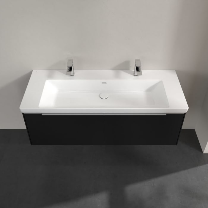 Villeroy & Boch Subway 3.0 Waschtischunterschrank 127,2 cm, 2 Auszüge, ohne LED-Beleuchtung