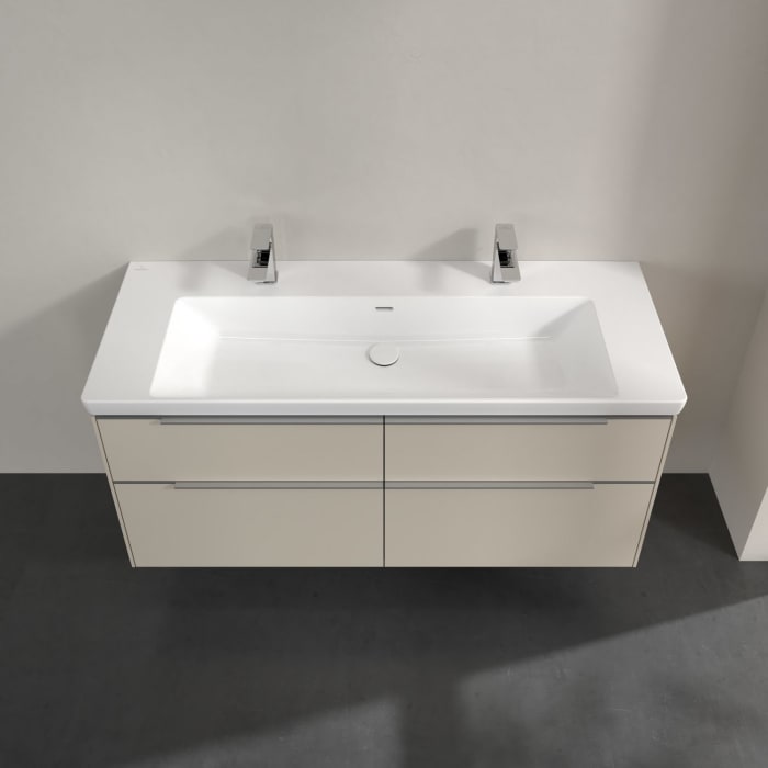 Villeroy & Boch Subway 3.0 Waschtischunterschrank 127,2 cm, 4 Auszüge, mit LED-Beleuchtung