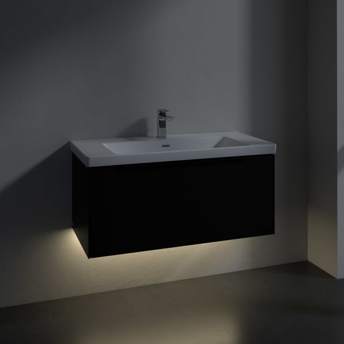 Villeroy & Boch Subway 3.0 Waschtischunterschrank 97,3 cm, 1 Auszug, mit LED-Beleuchtung