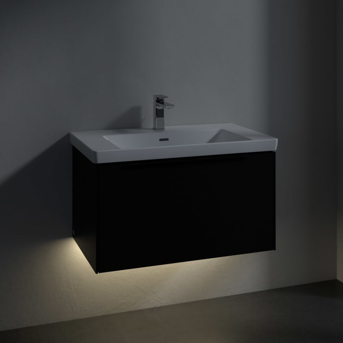 Villeroy & Boch Subway 3.0 Waschtischunterschrank 77,2 cm, 1 Auszug, mit LED-Beleuchtung