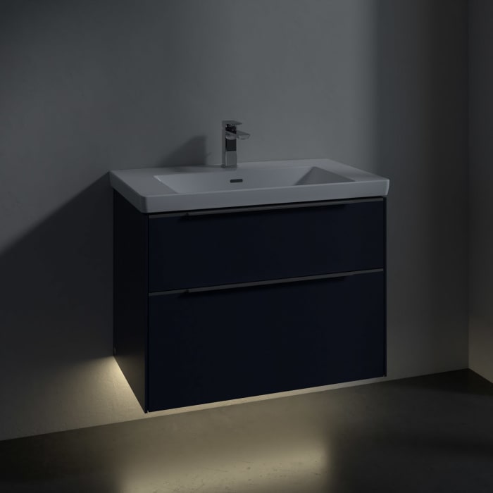 Villeroy & Boch Subway 3.0 Waschtischunterschrank 77,2 cm, 2 Auszüge, mit LED-Beleuchtung