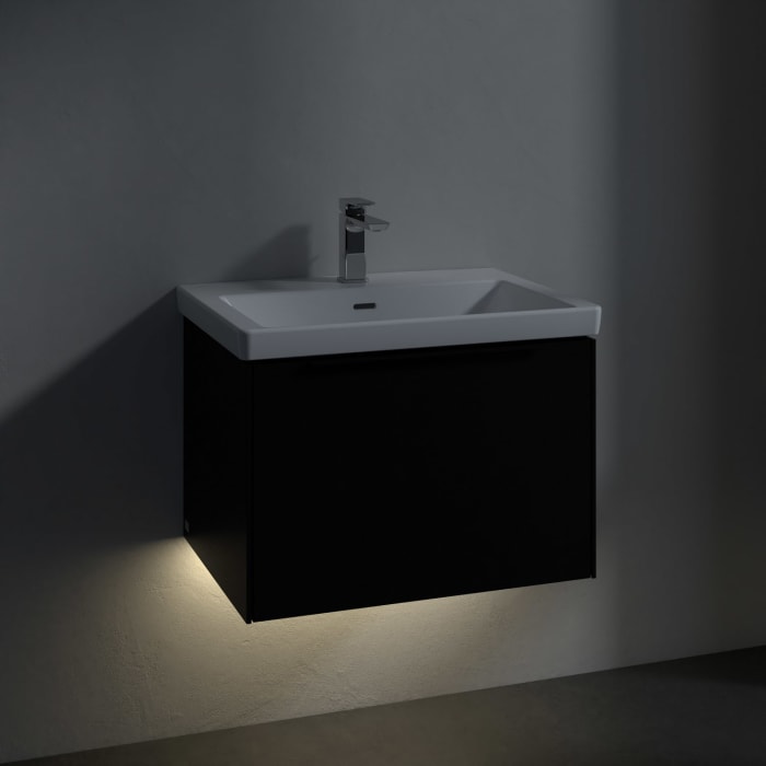 Villeroy & Boch Subway 3.0 Waschtischunterschrank 62,2 cm, 1 Auszug, mit LED-Beleuchtung