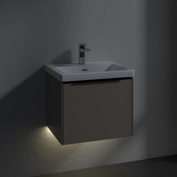 Villeroy & Boch Subway 3.0 Waschtischunterschrank 52,3 cm, 1 Auszug, mit LED-Beleuchtung