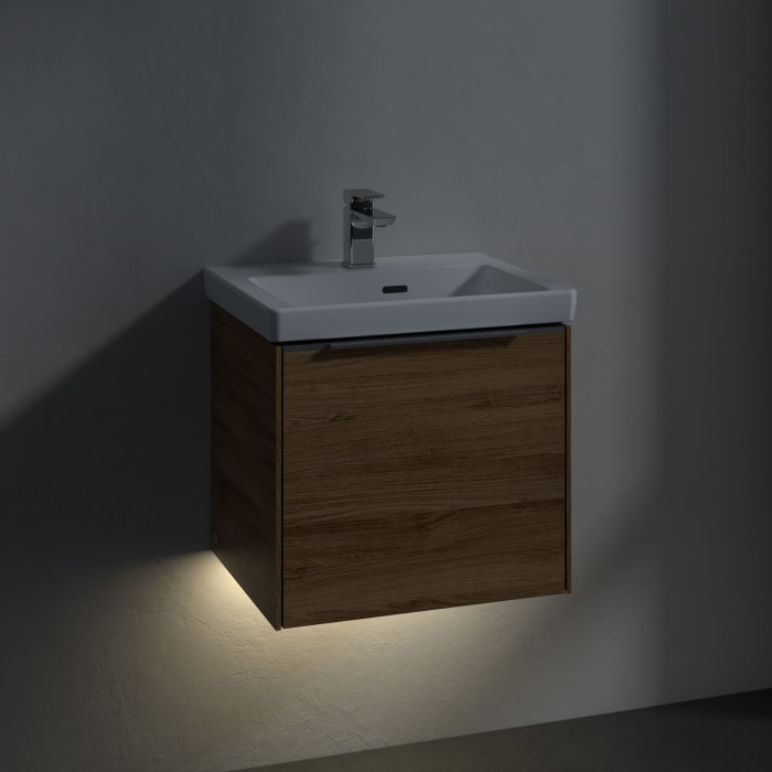 Villeroy & Boch Subway 3.0 Waschtischunterschrank 47,3 cm, 1 Auszug, mit LED-Beleuchtung