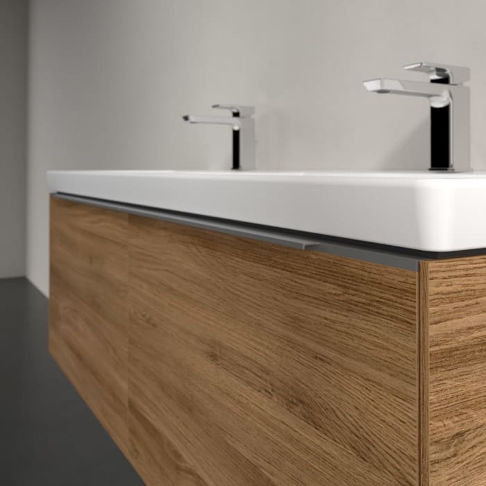 Villeroy & Boch Subway 3.0 Waschtischunterschrank 127,2 cm, 2 Auszüge, ohne LED-Beleuchtung, für Doppel-Waschtisch