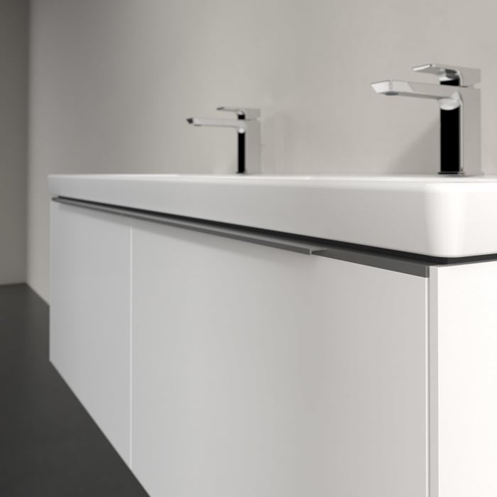 Villeroy & Boch Subway 3.0 Waschtischunterschrank 127,2 cm, 2 Auszüge, ohne LED-Beleuchtung, für Doppel-Waschtisch