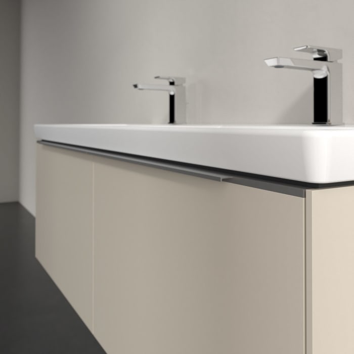 Villeroy & Boch Subway 3.0 Waschtischunterschrank 127,2 cm, 2 Auszüge, ohne LED-Beleuchtung, für Doppel-Waschtisch