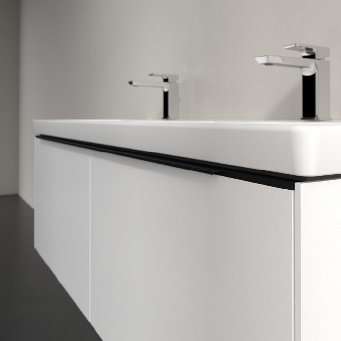 Villeroy & Boch Subway 3.0 Waschtischunterschrank 127,2 cm, 2 Auszüge, mit LED-Beleuchtung, für Doppel-Waschtisch