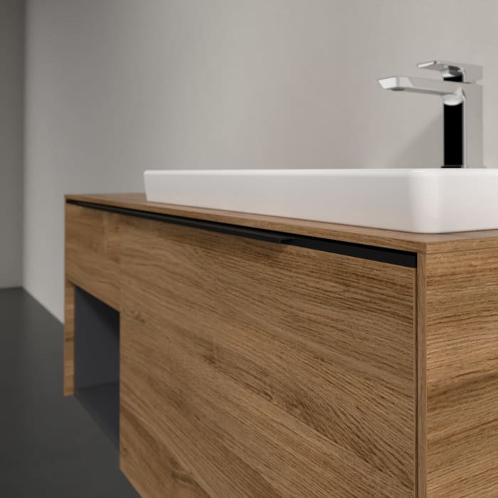 Villeroy & Boch Subway 3.0 Waschtischunterschrank 100,1 cm, 2 Auszüge und Regal links, ohne LED-Beleuchtung