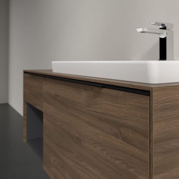 Villeroy & Boch Subway 3.0 Waschtischunterschrank 100,1 cm, 2 Auszüge und Regal links, ohne LED-Beleuchtung