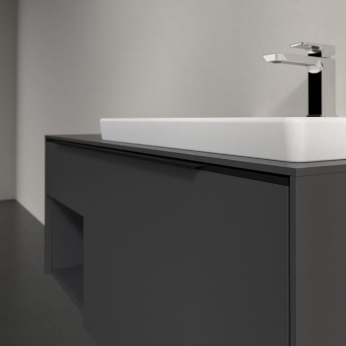 Villeroy & Boch Subway 3.0 Waschtischunterschrank 100,1 cm, 2 Auszüge und Regal links, ohne LED-Beleuchtung