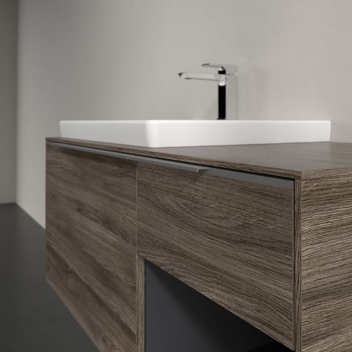 Villeroy & Boch Subway 3.0 Waschtischunterschrank 100,1 cm, 2 Auszüge und Regal rechts, ohne LED-Beleuchtung