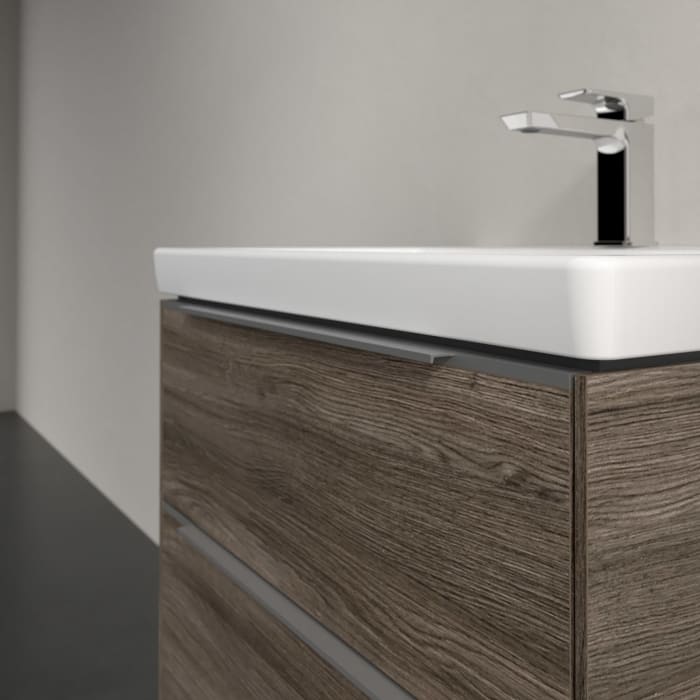 Villeroy & Boch Subway 3.0 Waschtischunterschrank 62,2 cm, 2 Auszüge, mit LED-Beleuchtung