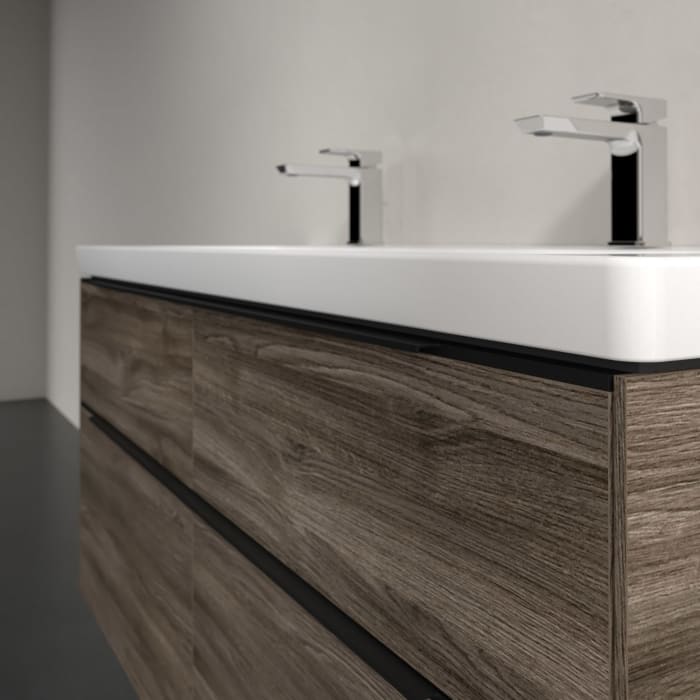 Villeroy & Boch Subway 3.0 Waschtischunterschrank 127,2 cm, 4 Auszüge, mit LED-Beleuchtung